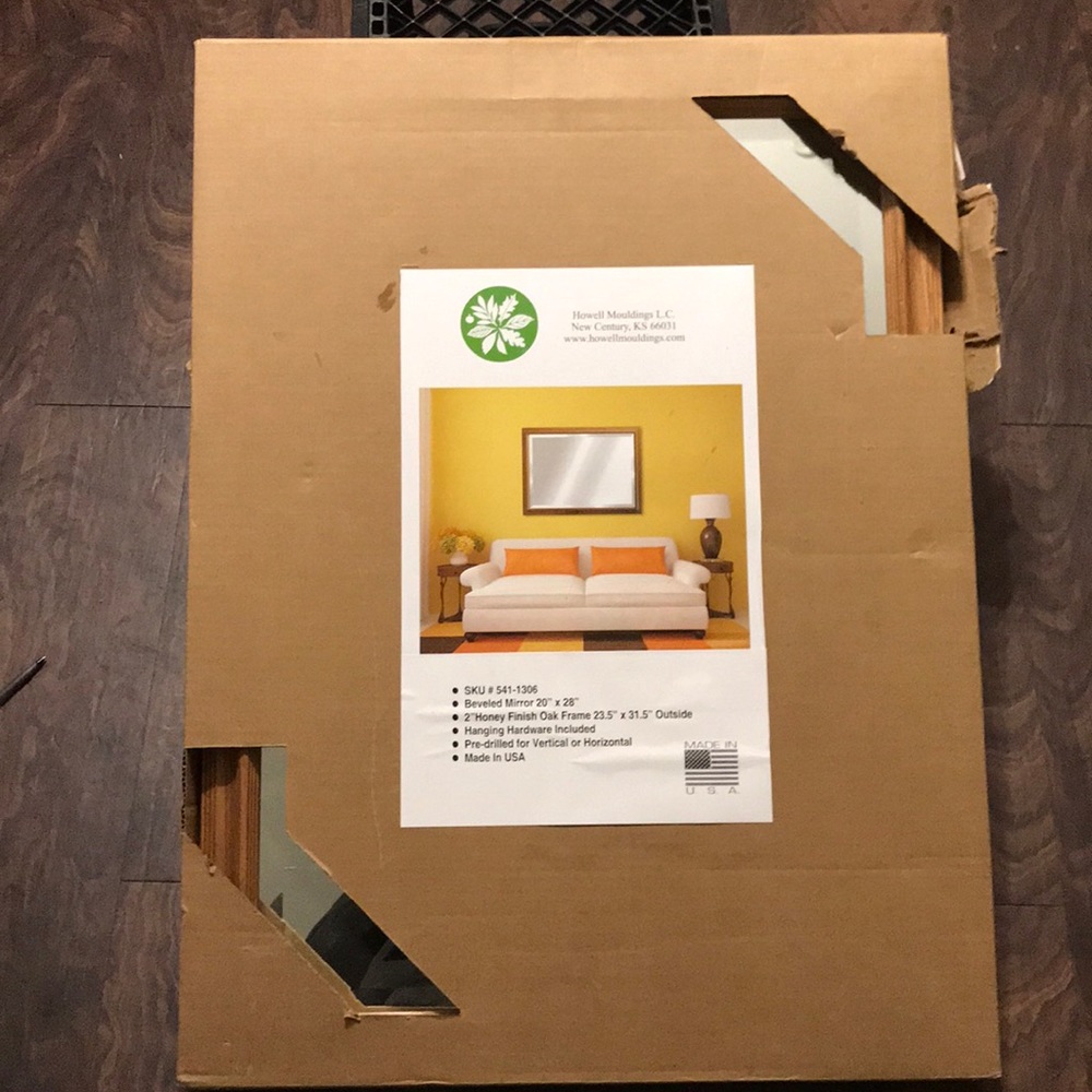Beveled mirror